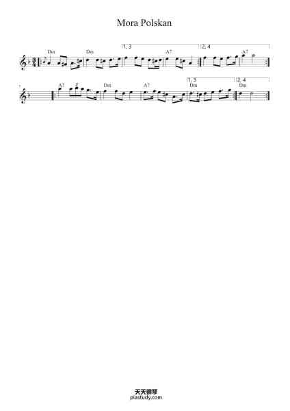 “Mora Polskan”钢琴谱--免费下载-天天钢琴