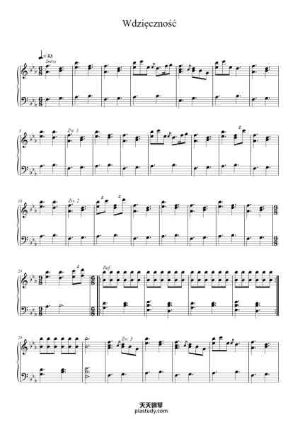 “Wdzięczność”钢琴谱-Igor Herbut-免费下载-天天钢琴