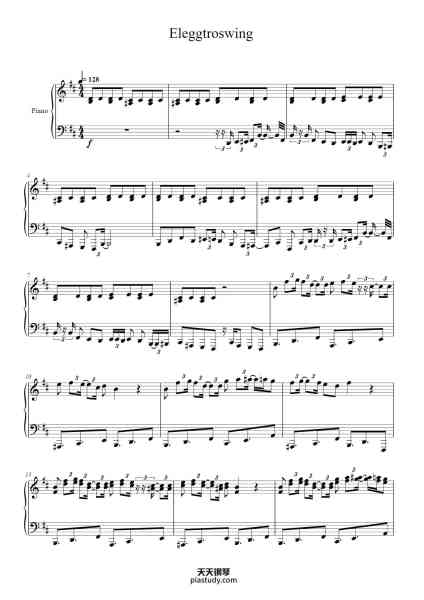 “Eleggtroswing”钢琴谱-Maltzdick-免费下载-天天钢琴