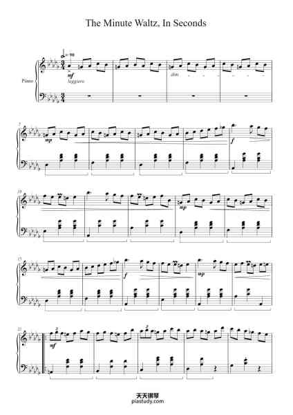“The Minute Waltz, In Seconds”钢琴谱-Marc-Andre Hamelin (2012)-免费下载-天天钢琴