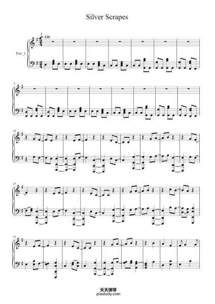 “Silver Scrapes”钢琴谱-Danny McCarthy-免费下载-天天钢琴