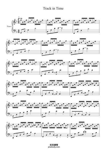 “Track in Time【独奏】- Dennis Kuo -”钢琴谱-Dennis Kuo-免费下载-天天钢琴