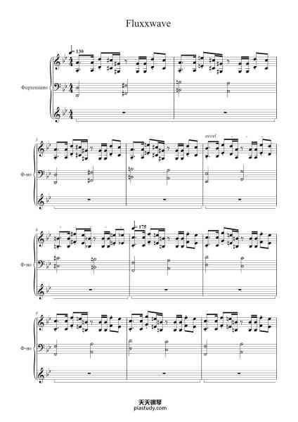 “Fluxxwave”钢琴谱-com. Clovis Reyes
arr. GT249-免费下载-天天钢琴