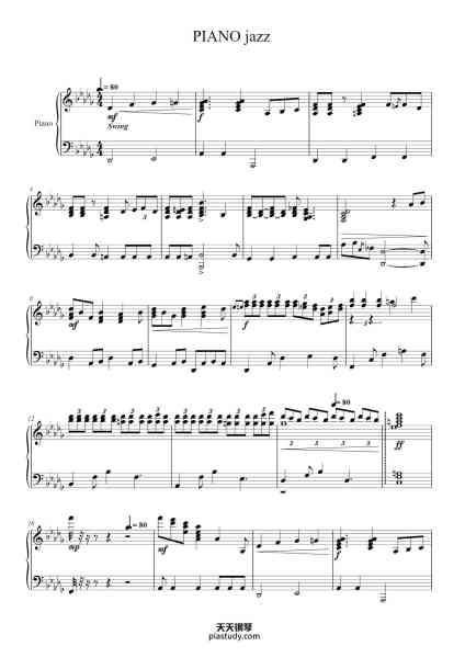 “PIANO jazz”钢琴谱-Stefan Milivojevic-免费下载-天天钢琴