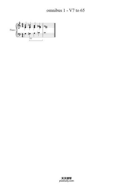 “omnibus 1 - V7 to 65”钢琴谱-openmusictheory-免费下载-天天钢琴