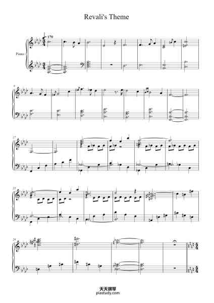 “Revali's Theme”钢琴谱-arr. DS-免费下载-天天钢琴