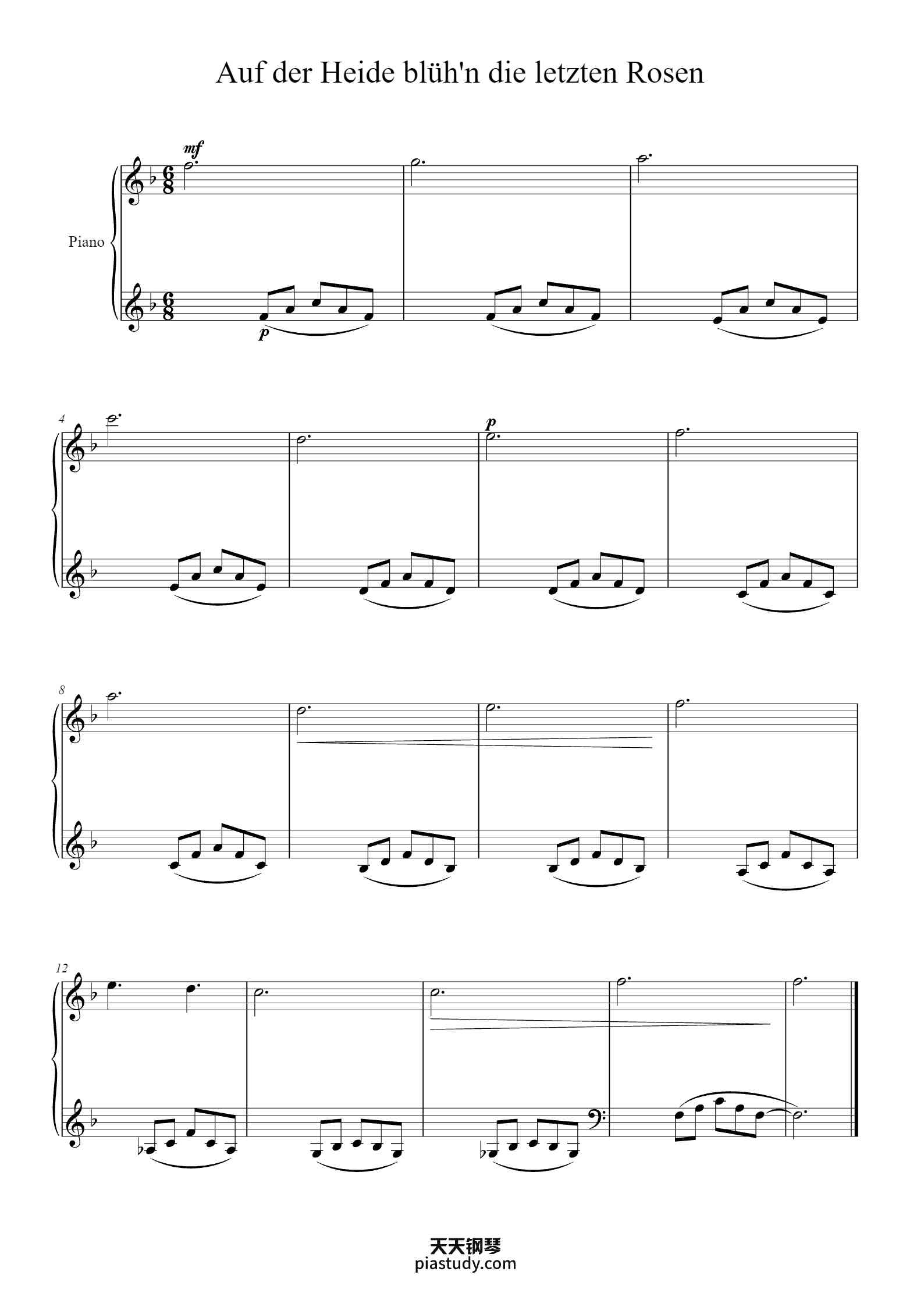 auf-der-heide-bl-h-n-die-letzten-rosen-piano-sheet-music-by-xxx