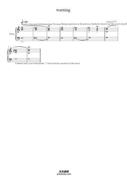 “warning”钢琴谱-openmusictheory-免费下载-天天钢琴