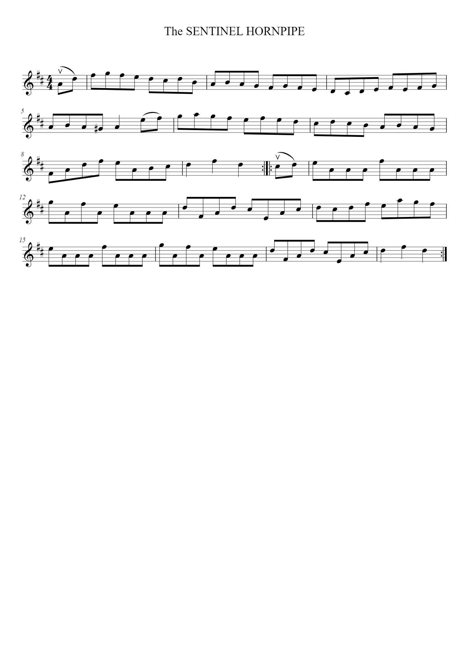 Sentinel Music Notes 'The SENTINEL HORNPIPE' - Piano Sheet Music By xxx | TOPiano