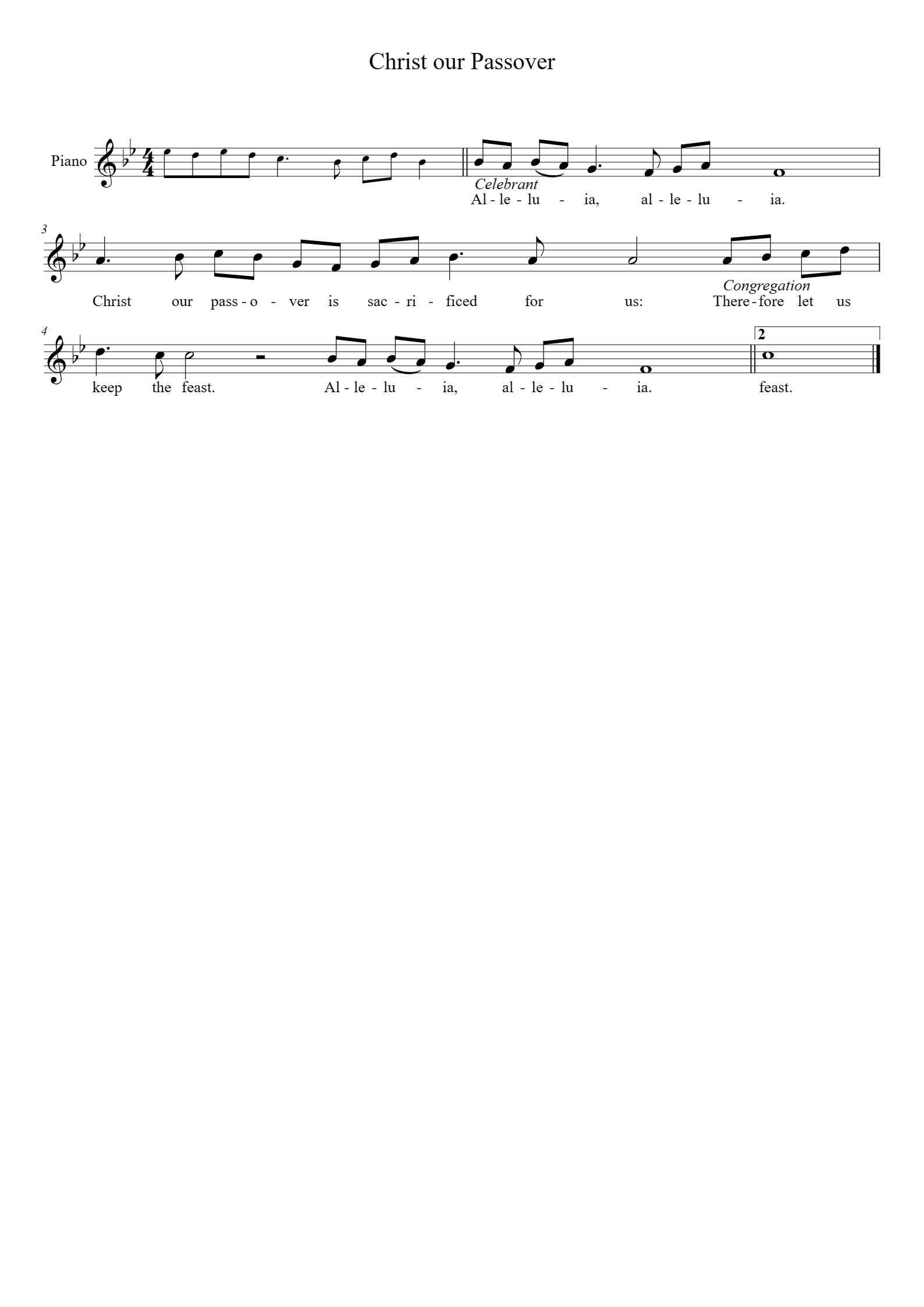Christ Our Passover Piano Sheet Music By Calvin Hampton TOPiano Christ Our Passover Piano Sheet Music By Calvin Hampton TOPiano
