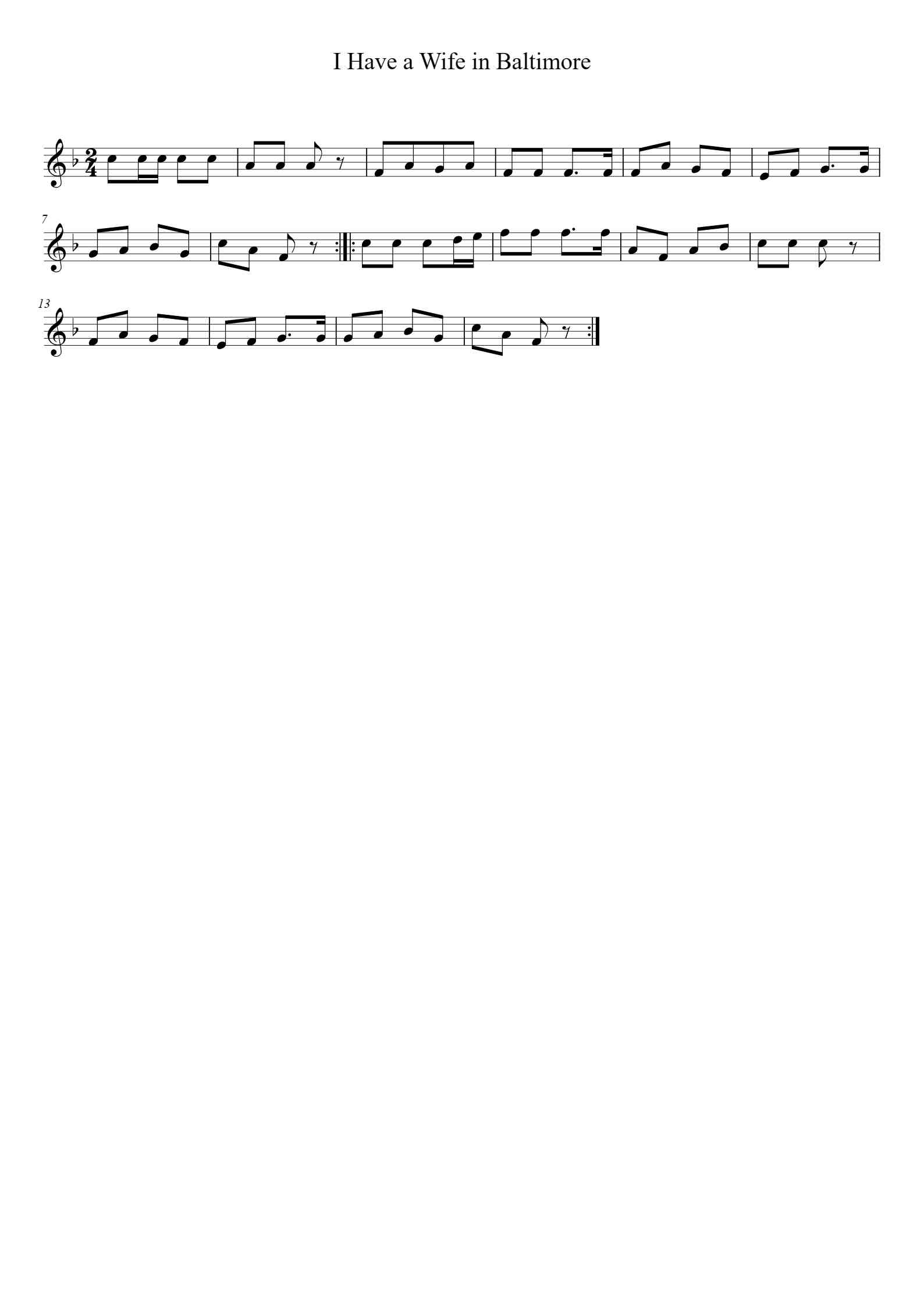 'I Have a Wife in Baltimore' Piano Sheet Music By xxx TOPiano