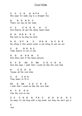 Cool Kids Piano letter noten van Echosmith - Arr.Shedave Dwightrene