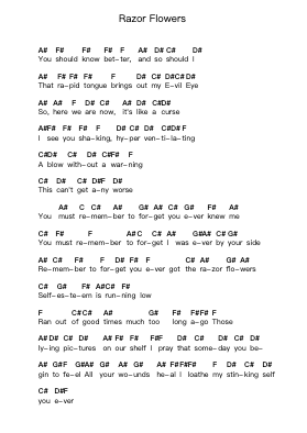 Razor Flowers Ghi chú đàn piano bởi Freak Kitchen - Arr.Rhysgel Dilcooke