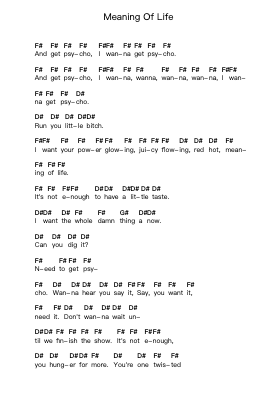 Meaning Of Life Piano letter notes by Disturbed - Arr.Carlwilde Yonngcam