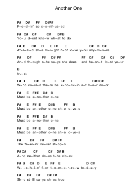 Another One Piano letter noten van Mac DeMarco - Arr.Kelins Woothe