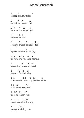 Moon Generation Nuty fortepianowe w literach przez Epoch Crysis - Arr.Gorliz