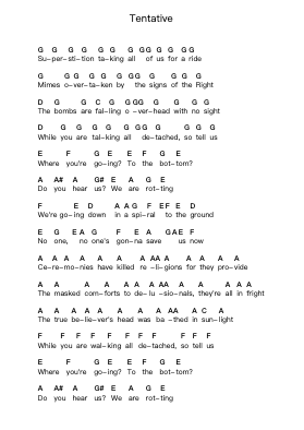 Tentative Piano letter noten van System Of A Down - Arr.Beerthune