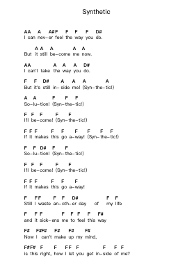 Synthetic Piano letter notes by Spineshank - Arr.Charalph