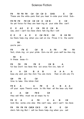 Science Fiction Nota surat piano oleh Rufio - Arr.Chao'neil Wantience