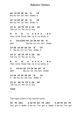 Babylon Sisters Piano letter notes by Steely Dan - Arr.Hudvic Nolip