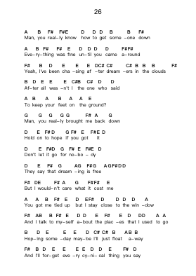 26 Piano letter notes by Paramore - Arr.Gemfoe Conchey