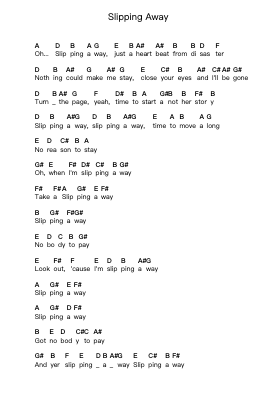 Slipping Away 피아노 악보 Black Sabbath - 편곡 Abralph Strares