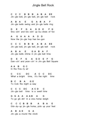 Jingle Bell Rock ピアノの音符 by Bobby Helms - Arr.Deanlay Dulsnow