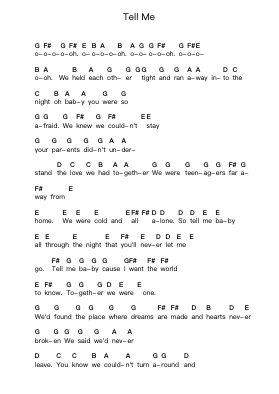 Tell Me 피아노 악보 White Lion - 편곡 Dukim
