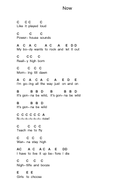 Now Piano letter notes by Scorpions - Arr.Herkyle