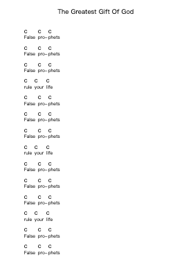 The Greatest Gift Of God ピアノの音符 by Heaven Shall Burn - Arr.Glosper