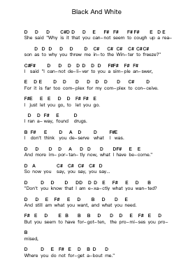 Black And White Piano letter notes by Seahaven - Arr.Gregson Lawvic