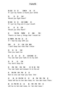 Hatefk Piano letter noten van The Bravery - Arr.Grihicks Mulou