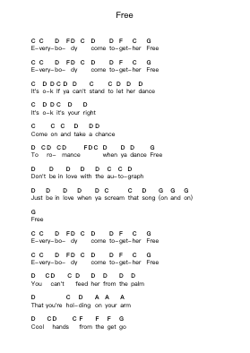 Free Piano letter notes by Cat Power - Arr.Vefrank Graseph