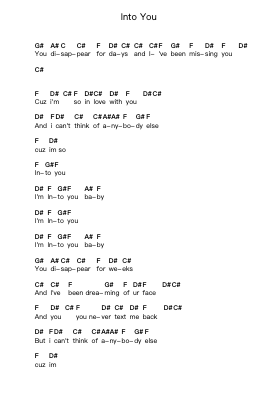 Into You Piano letter noten van Eerie Summer - Arr.Walry