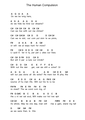 The Human Compulsion Ghi chú đàn piano bởi Ayreon - Arr.Marmo