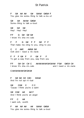 St Patrick ピアノの音符 by PVRIS - Arr.Restan