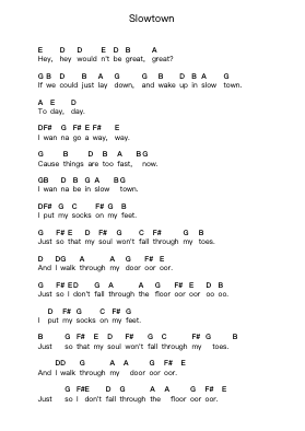 Slowtown 钢琴字母谱由 twenty one pilots - 编曲 Websjean Hodgdre