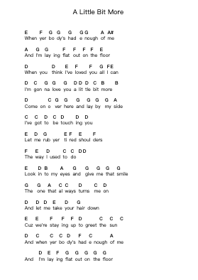 A Little Bit More Piano letter notes by Dr. Hook & The Medicine Show - Arr.Gasgreve Ausnal