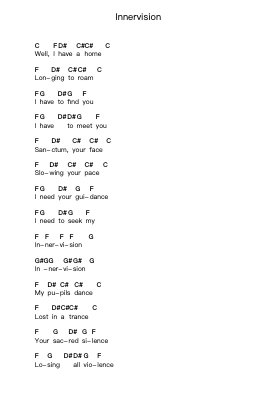 Innervision Nota surat piano oleh System Of A Down - Arr.Nanholt Walkchi