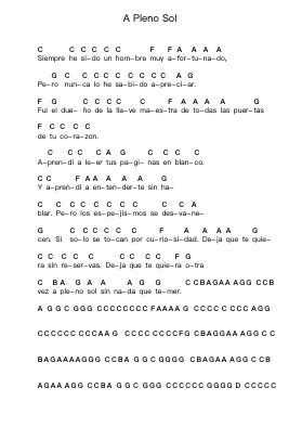A Pleno Sol ピアノの音符 by Mikel Erentxun - Arr.Sukin