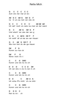 Rette Mich ピアノの音符 by Tokio Hotel - Arr.Blansid Pashaw