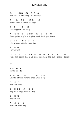 Mr Blue Sky Piano letter noten van Electric Light Orchestra - Arr.Lauven Joyceleif