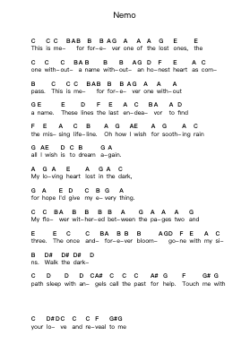 Nemo ピアノの音符 by Nightwish - Arr.Bunjoan Payley