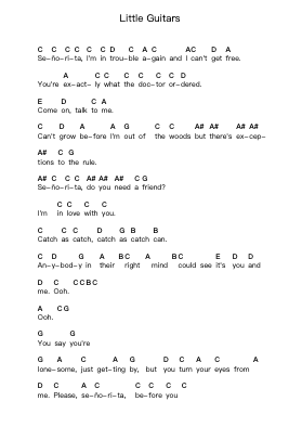 Little Guitars ملاحظات البيانو بواسطة Van Halen - ترتيب.Make