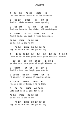 Always ピアノの音符 by Blink-182 - Arr.Haleale Quildy