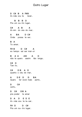 Outro Lugar Piano letter noten van Detonautas Roque Clube - Arr.Fordlome