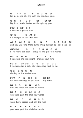 Metro Catatan huruf piano oleh System Of A Down - Arr.Egger Daveky