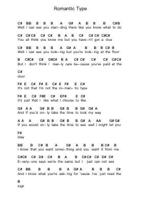 Romantic Type Nota surat piano oleh The Pigeon Detectives - Arr.Shelmore Yetgrant