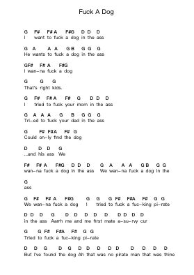 Fuck A Dog 鋼琴字母譜由 Blink-182 - 編曲 Jerhue