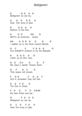 Belligerent Piano letter notes by Israel Argaman Tekhelet - Arr.Quinliet